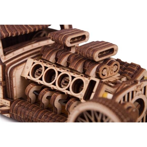 Wood Trick Hot Rod Wooden Model Car Kit to Build - Rides up to 32 feet - - Picture 3 of 7